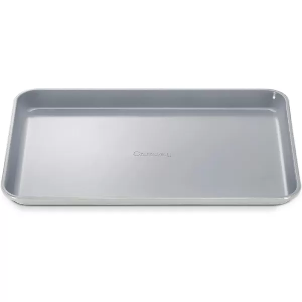 imageCaraway NonStick Ceramic Baking Sheet  Naturally Slick Ceramic Coating  NonToxic PTFE ampamp PFOA Free  Perfect for Baking Roasting and More  Medium 15quot x 10quot  CreamGray