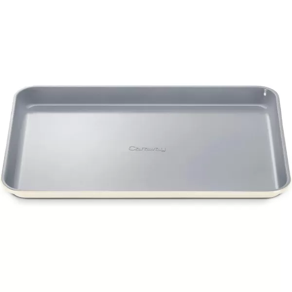 imageCaraway NonStick Ceramic Baking Sheet  Naturally Slick Ceramic Coating  NonToxic PTFE ampamp PFOA Free  Perfect for Baking Roasting and More  Medium 15quot x 10quot  CreamCream
