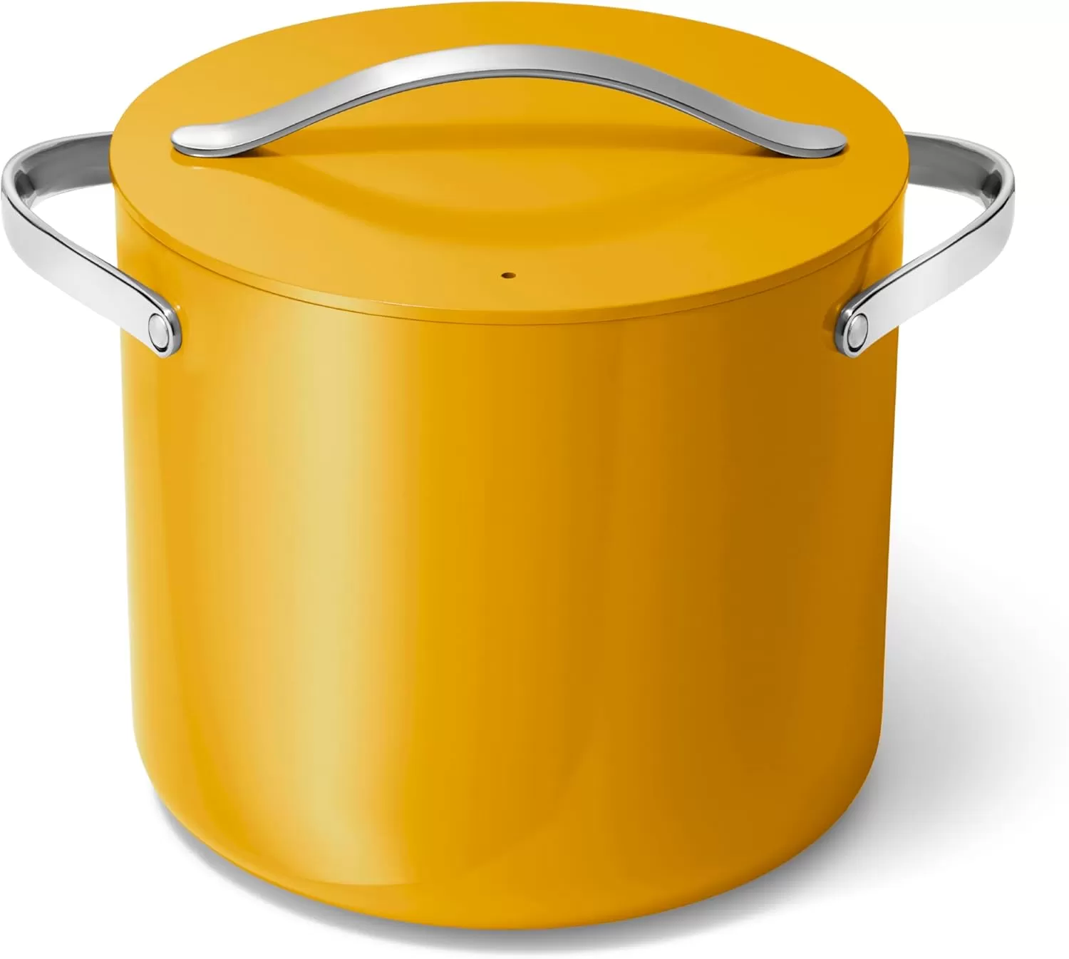 imageCaraway Stock Pot  12 Qt Ceramic Coated Pot With Lid  Fee From Forever Chemicals  Large Pot for Bigger Batches  NavyMarigold