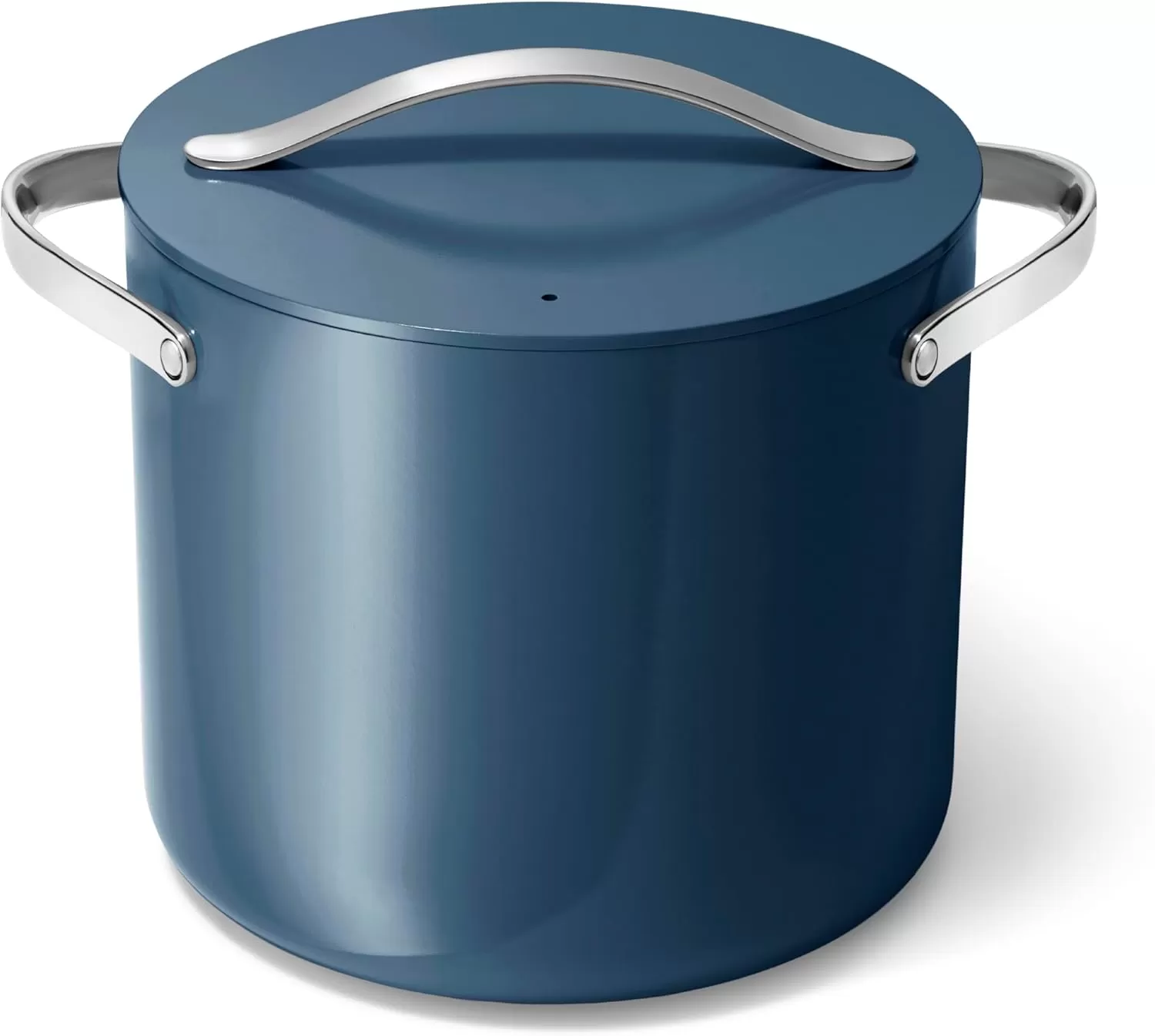 imageCaraway Stock Pot  12 Qt Ceramic Coated Pot With Lid  Fee From Forever Chemicals  Large Pot for Bigger Batches  NavyNavy