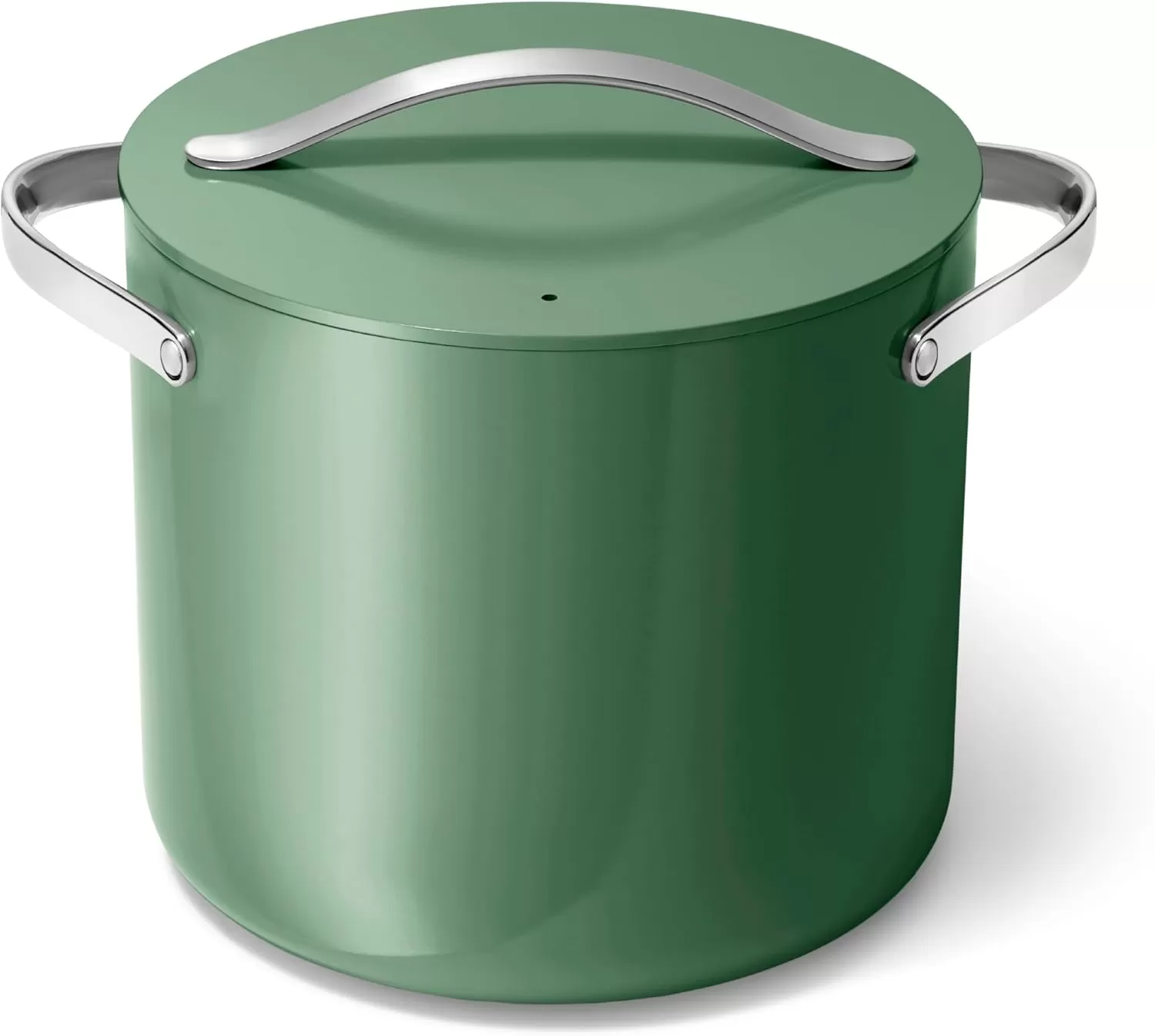 imageCaraway Stock Pot  12 Qt Ceramic Coated Pot With Lid  Fee From Forever Chemicals  Large Pot for Bigger Batches  NavySage