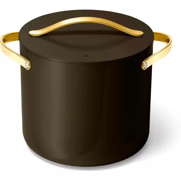 imageCaraway Stock Pot  12 Qt Ceramic Coated Pot With Lid  Fee From Forever Chemicals  Large Pot for Bigger Batches  NavyBlack