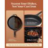 imageCaraway Cast Iron Skillet  105 Enameled Cast Iron Pan With 3 Layer Enamel Coating  No Seasoning Required  Compatible With All Stovetops  Free From Forever Chemicals  GrayGray