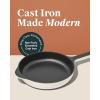imageCaraway Cast Iron Skillet  105 Enameled Cast Iron Pan With 3 Layer Enamel Coating  No Seasoning Required  Compatible With All Stovetops  Free From Forever Chemicals  GrayGray