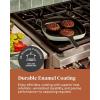 imageCaraway Enameled Cast Iron Grill Pan  105 Grill Pan for Stovetop Cooking  3 Layer Enamel Coating  No Seasoning Required  Compatible With All Stovetops  Free From Forever Chemicals  GrayLight Mist