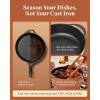 imageCaraway Enameled Dutch Oven  65 qt Cast Iron Dutch Oven With Lid  3 Layer Enamel Coating  No Seasoning Required  Compatible With All Stovetops  Oven Safe  No Forever Chemicals  RustCharcoal