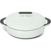imageCaraway Enameled Cast Iron Braiser  35 qt Braiser Pan  3 Layer Enamel Coating  No Seasoning Required  Compatible With All Stovetops  Oven Safe  Free From Forever Chemicals  RustLight Mist