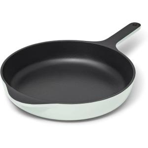 imageCaraway Cast Iron Skillet  105 Enameled Cast Iron Pan With 3 Layer Enamel Coating  No Seasoning Required  Compatible With All Stovetops  Free From Forever Chemicals  GrayLight Mist