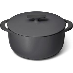 imageCaraway Enameled Dutch Oven  65 qt Cast Iron Dutch Oven With Lid  3 Layer Enamel Coating  No Seasoning Required  Compatible With All Stovetops  Oven Safe  No Forever Chemicals  RustCharcoal