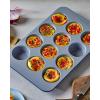 imageCaraway NonStick Ceramic 12Cup Muffin Pan  Naturally Slick Ceramic Coating  NonToxic PTFE ampamp PFOA Free  Perfect for Cupcakes Muffins and More  PerracottaBlack