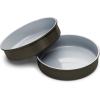 imageCaraway NonStick Ceramic 9 Circle Pan  Naturally Slick Ceramic Coating  NonToxic PTFE ampamp PFOA Free  Perfect for Birthday Cakes Tartes ampamp More  NavyBlack