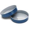 imageCaraway NonStick Ceramic 9 Circle Pan  Naturally Slick Ceramic Coating  NonToxic PTFE ampamp PFOA Free  Perfect for Birthday Cakes Tartes ampamp More  NavyNavy