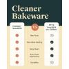 imageCaraway NonStick Ceramic 9 Circle Pan  Naturally Slick Ceramic Coating  NonToxic PTFE ampamp PFOA Free  Perfect for Birthday Cakes Tartes ampamp More  NavyWhite