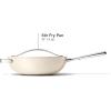 imageCaraway NonStick Stir Fry Pan  12 WokInspired Pan  Free From Forever Chemicals  HighSloped Walls  Stainless Steel Handles  CreamCream