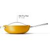 imageCaraway NonStick Stir Fry Pan  12 WokInspired Pan  Free From Forever Chemicals  HighSloped Walls  Stainless Steel Handles  CreamMarigold