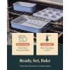 imageCaraway Nonstick Ceramic Bakeware Set 11 Pieces  Baking Sheets Assorted Baking Pans Cooling Rack ampamp Storage  Aluminized Steel Body  Non Toxic PTFE ampamp PFOA Free  SlateSage
