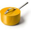imageCaraway Nonstick Ceramic Sauce Pan with Lid 175 qt  Non Toxic PTFE ampamp PFOA Free  Oven Safe ampamp Compatible with All Stovetops Gas Electric ampamp Induction  CreamMarigold
