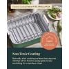 imageCaraway Roasting Pan  16x13 Roasting Pan with Rack  NonStick Ceramic Coated  Non Toxic PTFE ampamp PFOA Free  Oven Safe ampamp Compatible with All Stovetops  CreamCream
