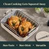 imageCaraway Roasting Pan  16x13 Roasting Pan with Rack  NonStick Ceramic Coated  Non Toxic PTFE ampamp PFOA Free  Oven Safe ampamp Compatible with All Stovetops  CreamWhite