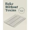 imageCaraway Stainless Steel Cooling Rack  18quot x 13quot  For Cooling Baked Goods Icing ampamp More  Designed to Fit Into Our Large Baking Sheet