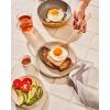 imageCaraway Wooden Utensil Set  5 Piece Cooking Utensil Set  Spoon Server Scraper Spatula ampamp Tongs  Made From FSCCertified Birch Wood  No Microplastics