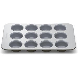 imageCaraway NonStick Ceramic 12Cup Muffin Pan  Naturally Slick Ceramic Coating  NonToxic PTFE ampamp PFOA Free  Perfect for Cupcakes Muffins and More  PerracottaBlack