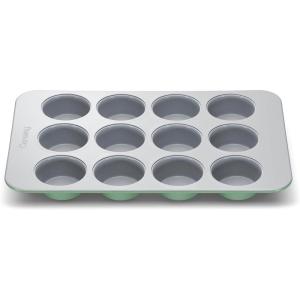 imageCaraway NonStick Ceramic 12Cup Muffin Pan  Naturally Slick Ceramic Coating  NonToxic PTFE ampamp PFOA Free  Perfect for Cupcakes Muffins and More  PerracottaSage