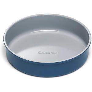 imageCaraway NonStick Ceramic 9 Circle Pan  Naturally Slick Ceramic Coating  NonToxic PTFE ampamp PFOA Free  Perfect for Birthday Cakes Tartes ampamp More  NavyNavy