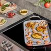 imageCaraway Double Burner Griddle  19x12 Griddle Pan  NonStick Ceramic Coated  Non Toxic PTFE ampamp PFOA Free  Oven Safe ampamp Compatible with All Stovetops  CreamBlack