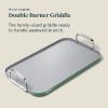 imageCaraway Double Burner Griddle  19x12 Griddle Pan  NonStick Ceramic Coated  Non Toxic PTFE ampamp PFOA Free  Oven Safe ampamp Compatible with All Stovetops  CreamSage