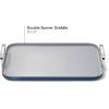 imageCaraway Double Burner Griddle  19x12 Griddle Pan  NonStick Ceramic Coated  Non Toxic PTFE ampamp PFOA Free  Oven Safe ampamp Compatible with All Stovetops  CreamNavy