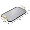 imageCaraway Double Burner Griddle  19x12 Griddle Pan  NonStick Ceramic Coated  Non Toxic PTFE ampamp PFOA Free  Oven Safe ampamp Compatible with All Stovetops  CreamBlack