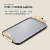 imageCaraway Double Burner Griddle  19x12 Griddle Pan  NonStick Ceramic Coated  Non Toxic PTFE ampamp PFOA Free  Oven Safe ampamp Compatible with All Stovetops  CreamBlack