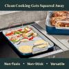 imageCaraway Double Burner Griddle  19x12 Griddle Pan  NonStick Ceramic Coated  Non Toxic PTFE ampamp PFOA Free  Oven Safe ampamp Compatible with All Stovetops  CreamBlack