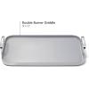 imageCaraway Double Burner Griddle  19x12 Griddle Pan  NonStick Ceramic Coated  Non Toxic PTFE ampamp PFOA Free  Oven Safe ampamp Compatible with All Stovetops  CreamGray