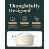 imageCaraway Dutch Oven Pot with Lid 65 qt 105quot  NonStick Ceramic Coating  Free From Forever Chemicals  Oven Safe ampamp Stovetop Agnostic  CreamCream