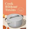 imageCaraway Dutch Oven Pot with Lid 65 qt 105quot  NonStick Ceramic Coating  Free From Forever Chemicals  Oven Safe ampamp Stovetop Agnostic  CreamGray