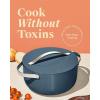 imageCaraway Dutch Oven Pot with Lid 65 qt 105quot  NonStick Ceramic Coating  Free From Forever Chemicals  Oven Safe ampamp Stovetop Agnostic  CreamNavy