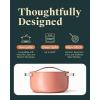 imageCaraway Dutch Oven Pot with Lid 65 qt 105quot  NonStick Ceramic Coating  Free From Forever Chemicals  Oven Safe ampamp Stovetop Agnostic  CreamPerracotta