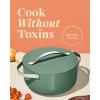 imageCaraway Dutch Oven Pot with Lid 65 qt 105quot  NonStick Ceramic Coating  Free From Forever Chemicals  Oven Safe ampamp Stovetop Agnostic  CreamSage