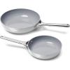imageCaraway Nonstick Ceramic Frying Pan 27 qt 105quot  Non Toxic PTFE ampamp PFOA Free  Oven Safe ampamp Compatible with All Stovetops Gas Electric ampamp Induction  CreamGray