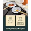 imageCaraway Nonstick Ceramic Frying Pan 27 qt 105quot  Non Toxic PTFE ampamp PFOA Free  Oven Safe ampamp Compatible with All Stovetops Gas Electric ampamp Induction  CreamCream