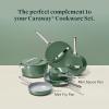 imageCaraway Nonstick Ceramic Frying Pan 27 qt 105quot  Non Toxic PTFE ampamp PFOA Free  Oven Safe ampamp Compatible with All Stovetops Gas Electric ampamp Induction  CreamSage
