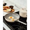 imageCaraway Nonstick Ceramic Frying Pan 27 qt 105quot  Non Toxic PTFE ampamp PFOA Free  Oven Safe ampamp Compatible with All Stovetops Gas Electric ampamp Induction  CreamSage