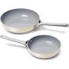 imageCaraway Nonstick Ceramic Frying Pan 27 qt 105quot  Non Toxic PTFE ampamp PFOA Free  Oven Safe ampamp Compatible with All Stovetops Gas Electric ampamp Induction  CreamCream