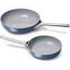 imageCaraway Nonstick Ceramic Frying Pan 27 qt 105quot  Non Toxic PTFE ampamp PFOA Free  Oven Safe ampamp Compatible with All Stovetops Gas Electric ampamp Induction  CreamNavy