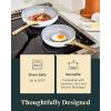 imageCaraway Nonstick Ceramic Frying Pan 27 qt 105quot  Non Toxic PTFE ampamp PFOA Free  Oven Safe ampamp Compatible with All Stovetops Gas Electric ampamp Induction  CreamSage
