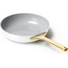 imageCaraway Nonstick Ceramic Frying Pan 27 qt 105quot  Non Toxic PTFE ampamp PFOA Free  Oven Safe ampamp Compatible with All Stovetops Gas Electric ampamp Induction  CreamWhite