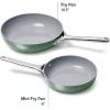 imageCaraway Nonstick Ceramic Frying Pan 27 qt 105quot  Non Toxic PTFE ampamp PFOA Free  Oven Safe ampamp Compatible with All Stovetops Gas Electric ampamp Induction  CreamSage