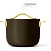imageCaraway Petite Cooker  2 Qt Ceramic Coated Pot  Free From Forever Chemicals  Perfect for Rice Grains or Sauces  CreamBlack